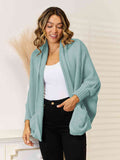 Open Front  Cardigan with Pockets