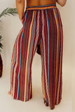 Printed Tied Wide Leg Pants