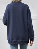 Round Neck Long Sleeve Sweatshirt