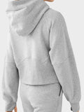 Half-Zip Long Sleeve Sports Hoodie