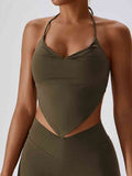 Yoga Halter Neck Sleeveless Tank Top