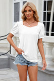 Eyelet Short Sleeve T-Shirt