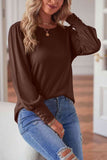 Round Neck Puff Sleeve T-Shirt