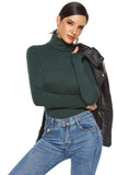 Ribbed Turtleneck Long Sleeve Bodysuit