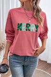 MERRY CHRISTMAS Round Neck Sweatshirt