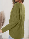 V-Neck Long Sleeve T-Shirt