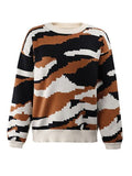 Round Neck Dropped Shoulder Sweater