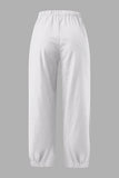 Elastic Waist Wide Leg Pants with Pockets