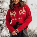 Rudolf Print Pullover Sweater