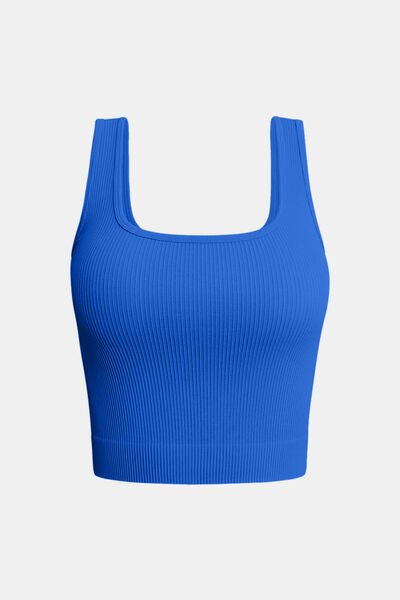 Square Neck Wide Strap Active Tank