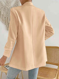 Shawl Collar Long Sleeve Blazer