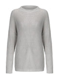 Round Neck Drop Shoulder Sweater