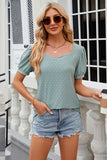 Eyelet Short Sleeve T-Shirt