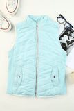 Zip Up Sleeveless Jacket with Pockets