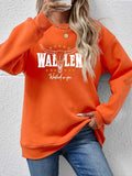 Graphic Round Neck Dropped Shoulder Sweatshirt