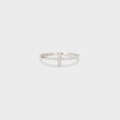 Cross Inlaid Zircon 925 Sterling Silver Ring