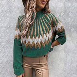 Mock Neck Long Sleeve Sweater