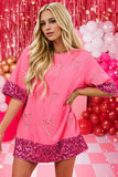 Candy Cane Sequin Half Sleeve T-Shirt