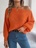 Openwork Long Sleeve Sweater