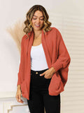 Open Front  Cardigan with Pockets